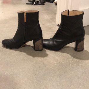 Monique Lhuillier Leather Booties